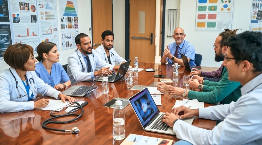 Hospital Team meeting about Repucare